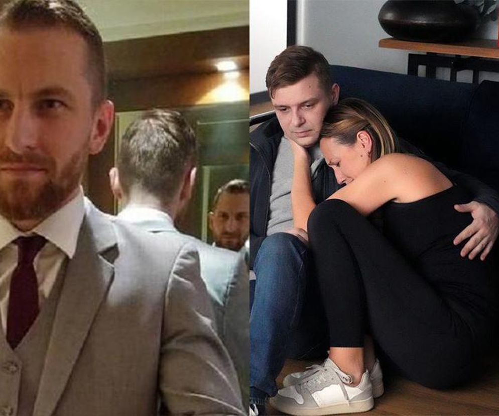 Barwy szczęścia. Hubert (Marek Molak), Asia (Anna Gzyra), Szczepan Krajewski (Robert Gulaczyk)