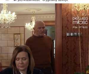 Pierwsza miłość odc. 4030. Edward Stryjeński (Marek Siudym), Marysia (Aneta Zając)