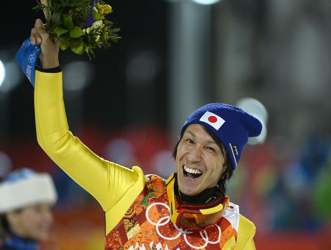 Noriaki Kasai podczas Igrzysk Olimpijskich w 2014 roku