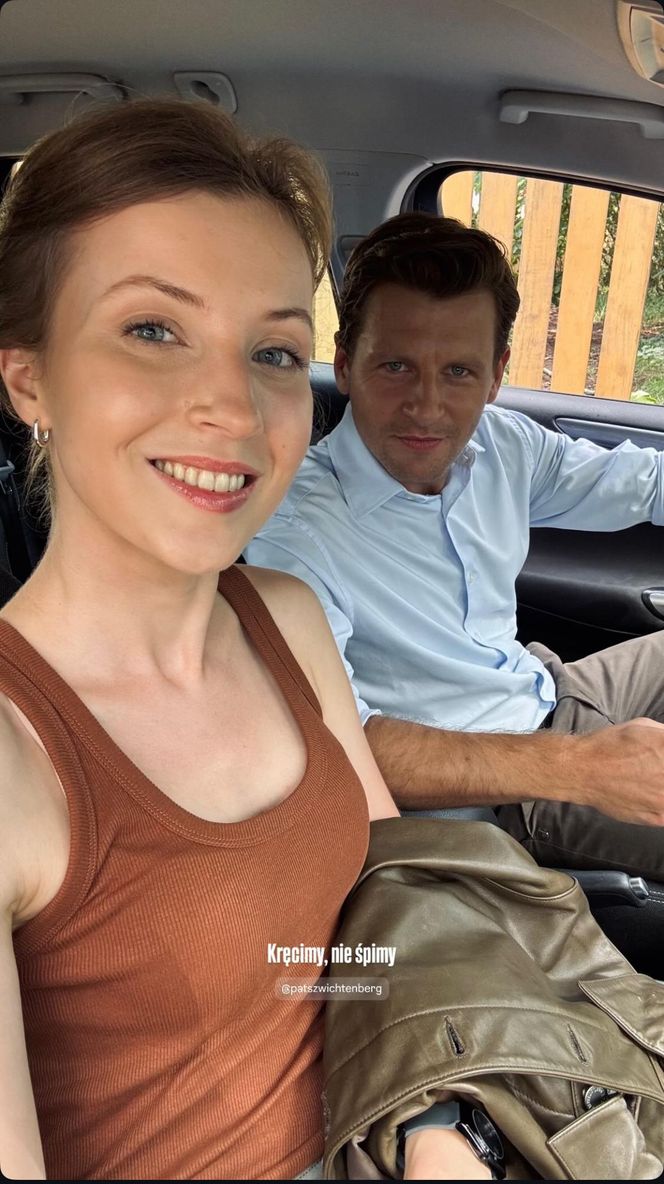 M jak miłość. Natalka (Dominika Suchecka), Adam Karski (Patryk Szwichtenberg)