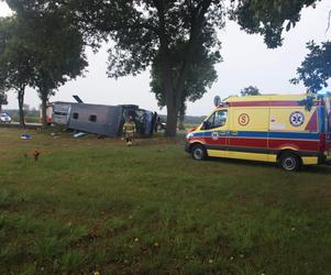 Wypadek autokaru w Chromnej pod Siedlcami