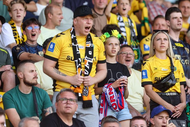 Kibice na meczu GKS Katowice - Arka Gdynia