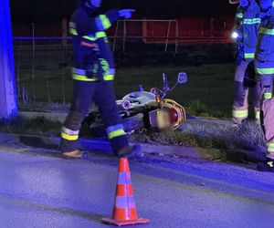 Młody motocyklista zabił się na drzewie. Wielka tragedia