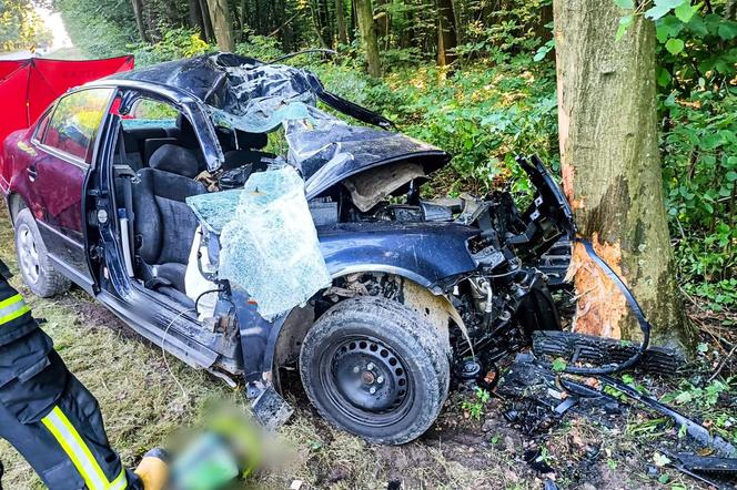 Lubelskie: Tragedia na drodze. Na miejscu zginął 32-letni kierowca samochodu 