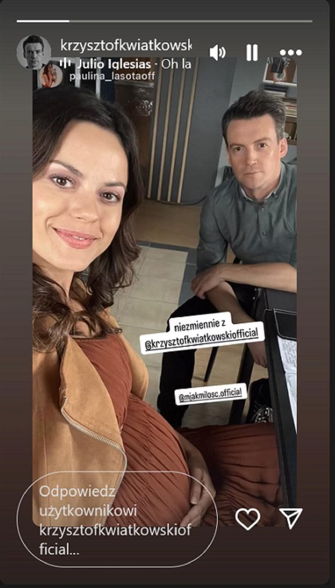 M jak miłość. Kasia (Paulina Lasota), Jakub (Krzysztof Kwiatkowski)