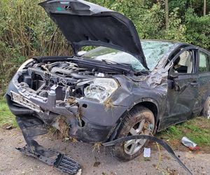 Wypadek między Stykowem i Kałkowem. Młoda kobieta w szpitalu