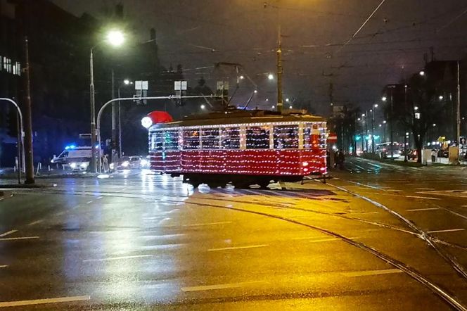 Mikołajkowy tramwaj w Szczecinie