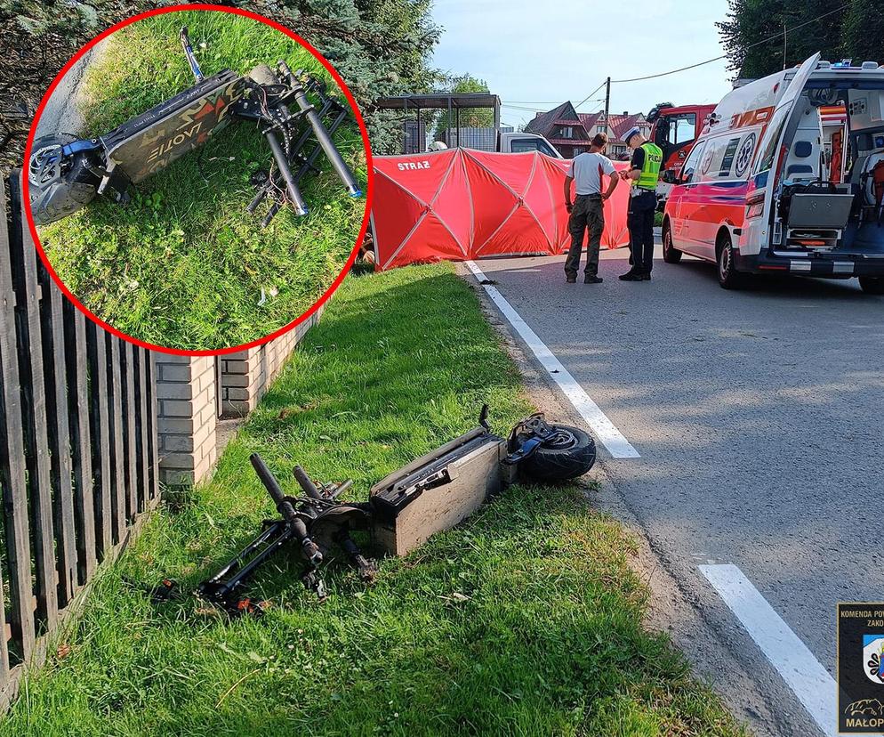 16-latek ofiarą śmiertelną wypadku w Bustryku. Potrącił go kierujący ciężarówką [ZDJĘCIA].