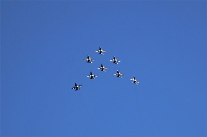   T-50 zespoł Black Eagles. Sacheon Air Show 2024