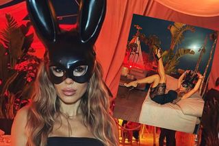 Nocne szaleństwo Dody! Maska królika i seksowna mini