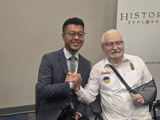 Lech Wałęsa w USA