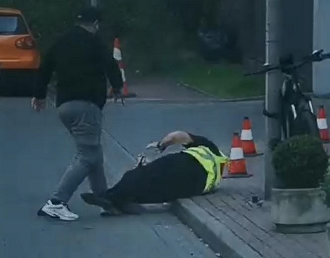 Dostawca jedzenia pobił ochroniarza w Warszawie! Poszło o parkowanie na Ochocie 