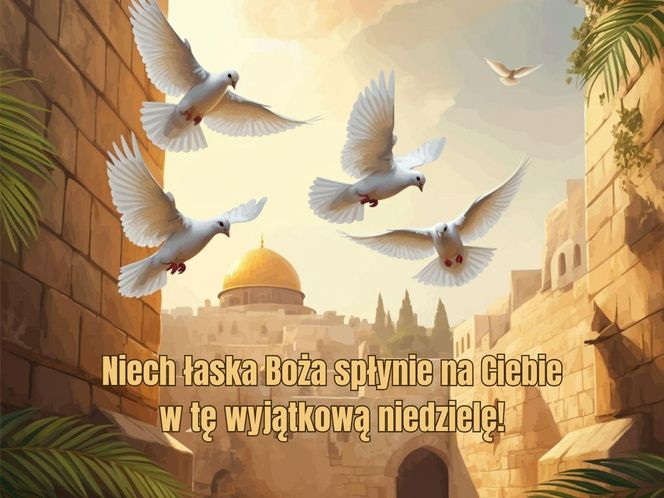 religijne kartki na Niedzielę Palmową