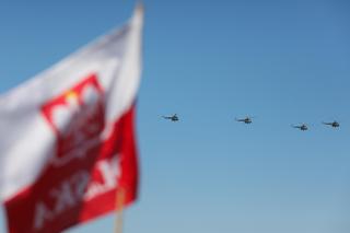 Parada lotnicza na defiladzie wojskowej 2023