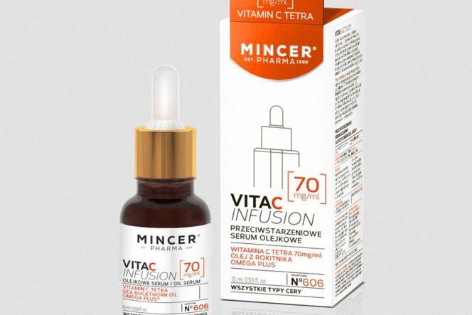 Nowość kosmetyczna - serum N˚606 z linii Vita C INFUSION. Idealne na zmarszczki i przebarwienia!