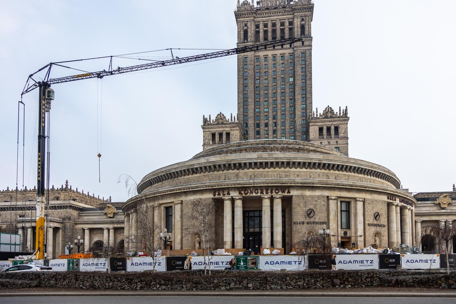 Sala Kongresowa w Warszawie - remont ma się zakończyć w 2026 roku