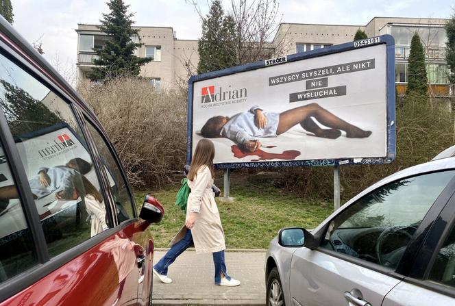 Makabryczne zdjęcie na bilbordzie