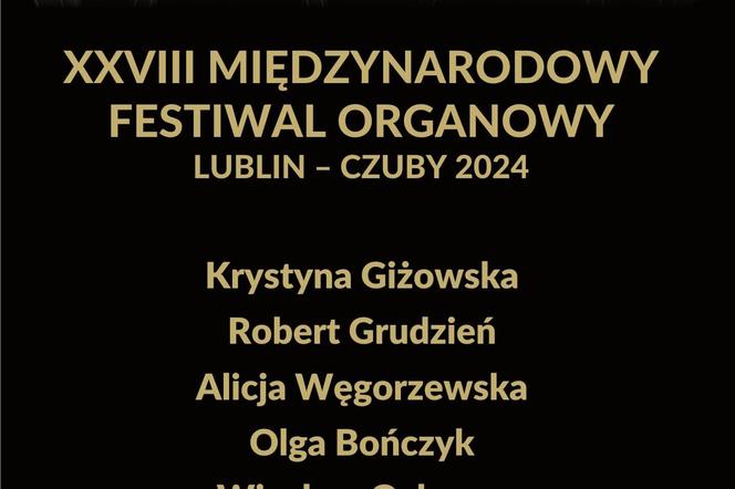 Międzynarodowy Festiwal Organowy Lublin-Czuby 2024 - plakat
