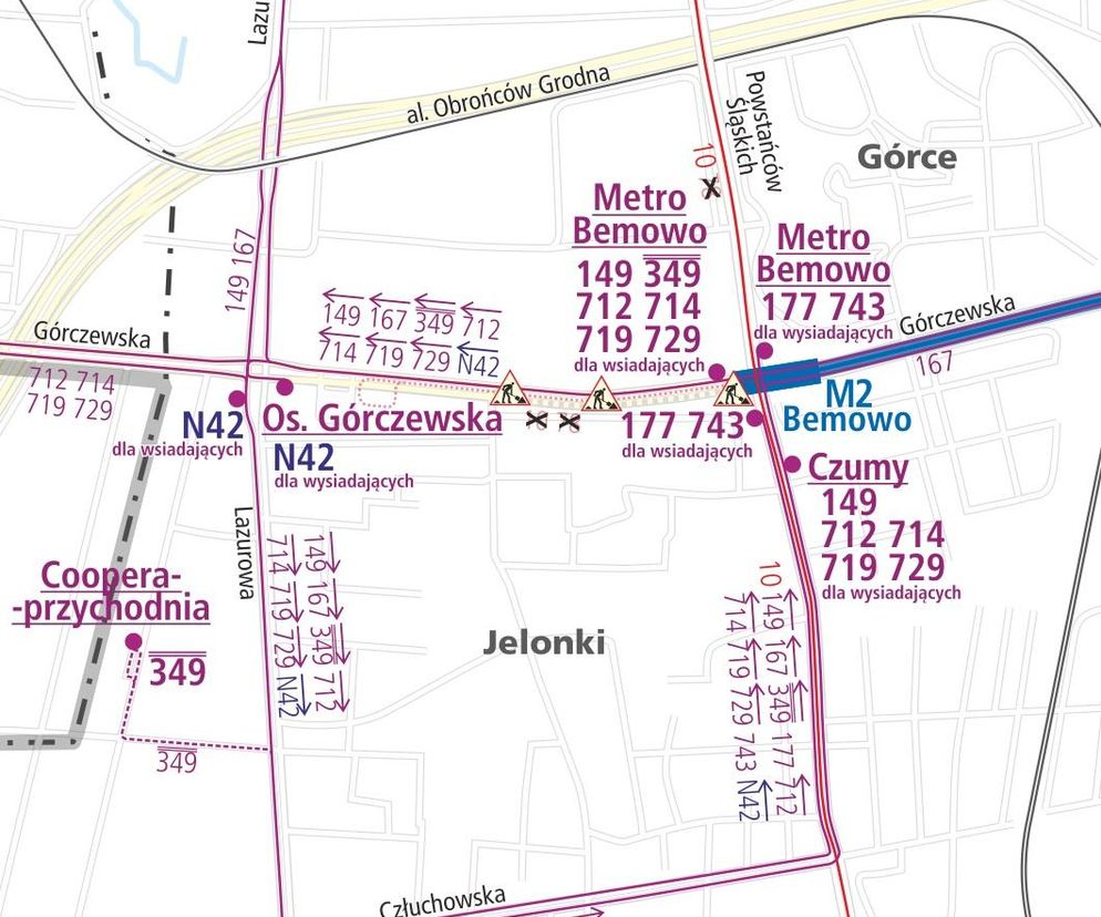 Utrudnienia na Górczewskiej