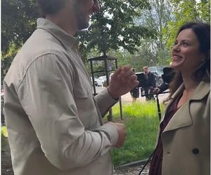 M jak miłość na planie. Kasia (Paulina Lasota), Mariusz (Mateusz Mosiewicz)