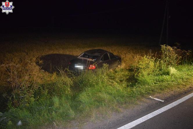 Powiat zamojski: Pieszy wtargnął na jezdnię tuż przed nadjeżdżające auto. Mężczyzna zginął na miejscu