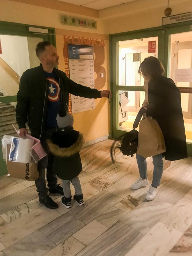 Jarosław Wałęsa w Centrum Zdrowia Dziecka