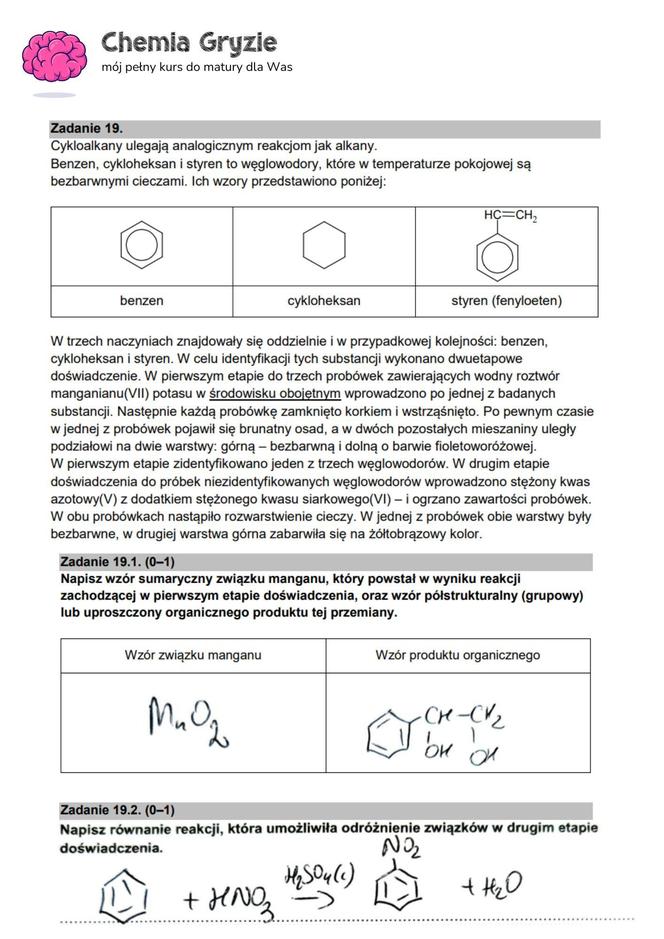 Matura 2024 chemia rozszerzona - arkusze CKE i sugerowane odpowiedzi - formuła 2015