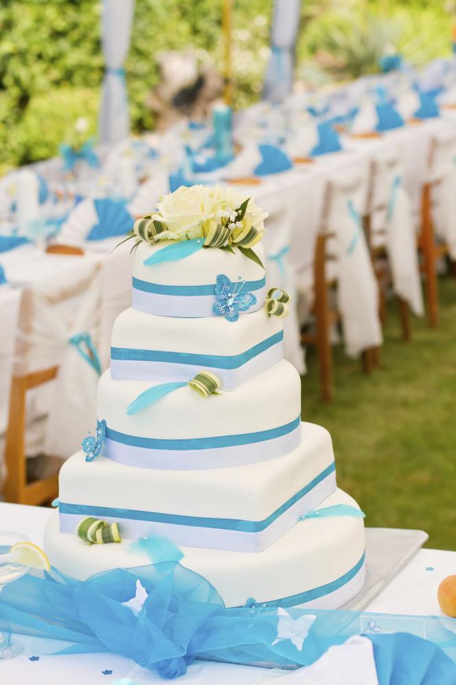 Dekoracje ślubne w kolorze Tiffany Blue