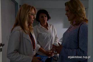 M jak miłość. Agata (Katarzyna Kwiatkowska), żona Banacha (Dorota Chotecka), Marysia (Małgorzata Pieńkowska)