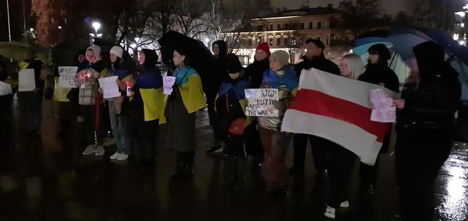 „Rosja to państwo terrorystyczne”. Manifestacja Ukraińców w Lublinie