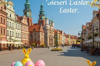 Kartki wielkonocne wygenerowane przez AI