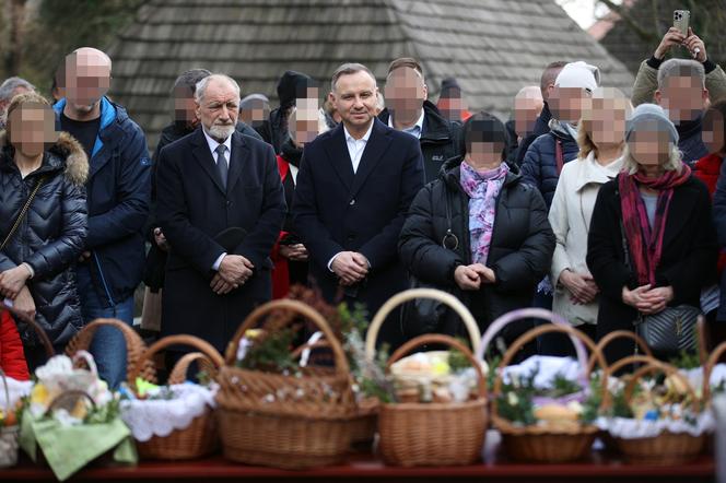 Andrzej Duda z ojcem przynieśli święconki