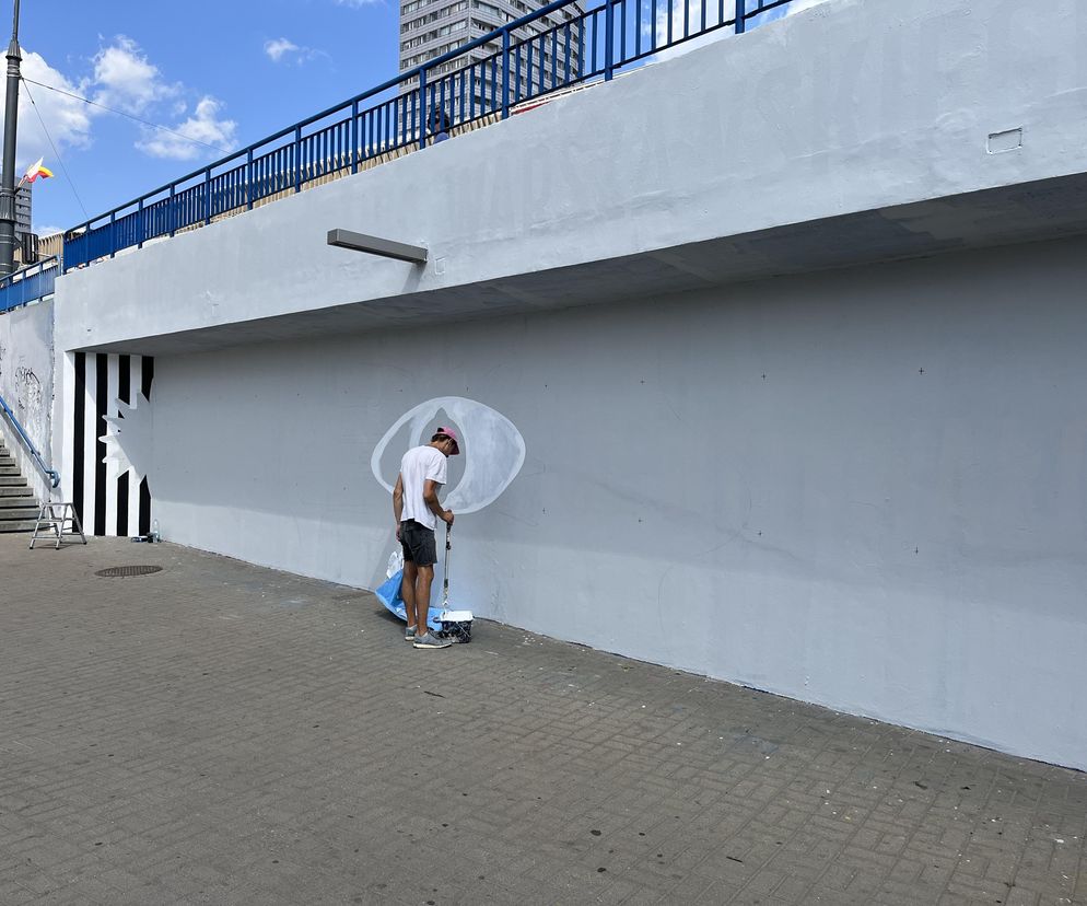 Mural o 80. rocznicy wybuchu Powstania Warszawskiego został zamalowany