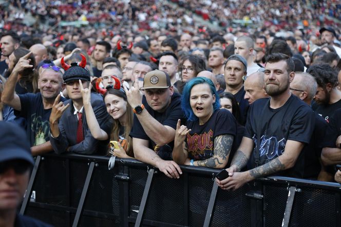 Koncert AC/DC w Warszawie (4.07.2025) - część druga. Organizatorem koncertu jest Live Nation
