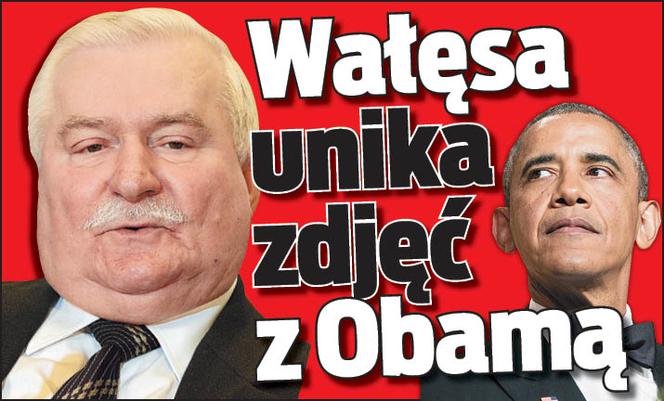 Wałęsa unika zdjęć z Obamą