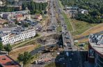 Przebudowa Al. Unii Lubelskiej. Kończą się prace przy rozbiórce pierwszego mostu
