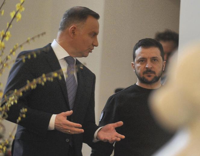 Andrzej Duda i Wołodymyr Zełenski