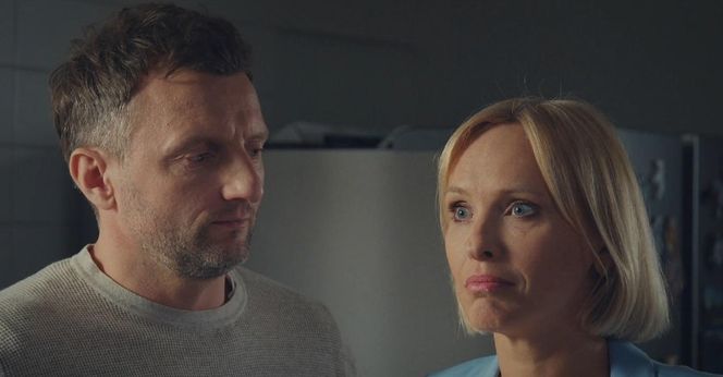 M jak miłość odc. 1876. Dorota (Iwona Rejzner), Bartek (Arkadiusz Smoleński)