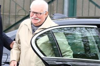 Lech Wałęsa na niedzielnej mszy