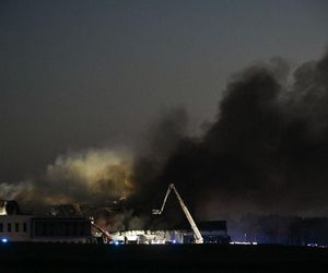 Pożar w przetwórni drobiu na Kaszubach