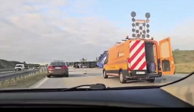 Ciężarówka na A1