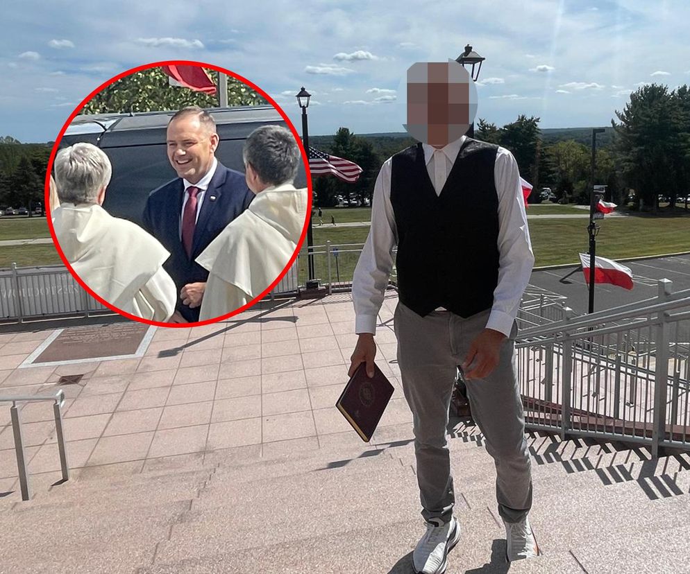 Wiemy kim jest fałszywy ksiądz, który wszedł na mszę z Nawrockim w USA