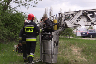 Pożar kontrolowany w Sosnowcu