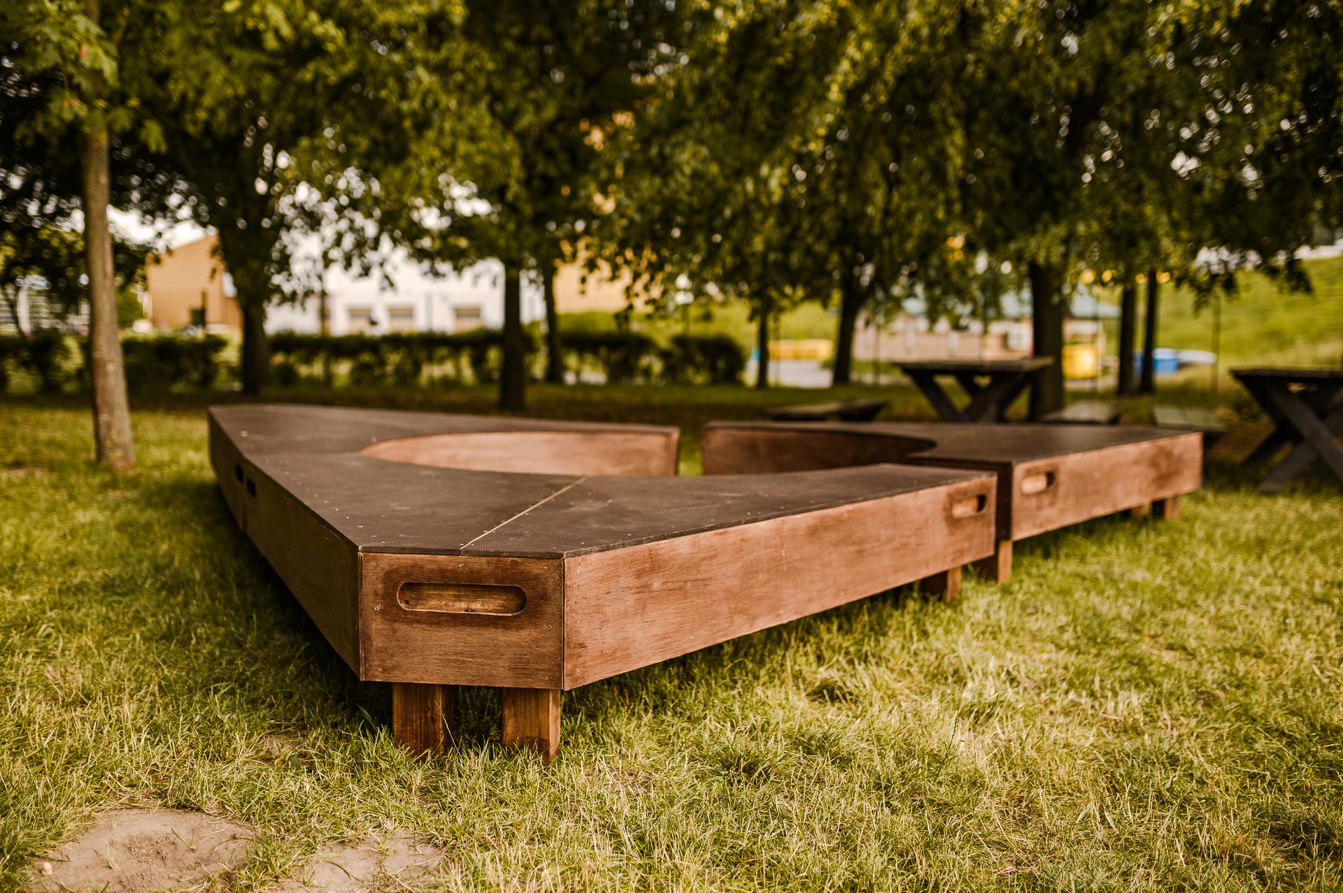 Warsztaty Mood for wood 2023 w Poznaniu – projekt „Bonfire” grupy pod kierunkiem Lukáša Šípa i Tibora Vargi z Politecniki Bratysławskiej