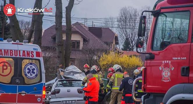 Koszmarny wypadek w Prusach pod Krakowem