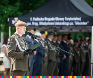 Wakacje z WOT. Nowi Terytorialsi z Podlasia złożyli przysięgę w Białymstoku [ZDJĘCIA]