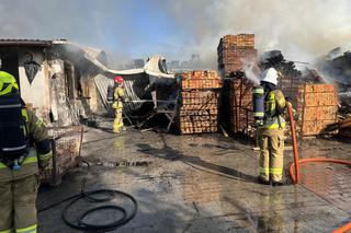 81 strażaków w akcji. Trzeba było ściągnąć specjalistyczny sprzęt