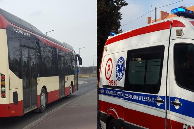 Seniorka z Leszna miała wypadek w autobusie miejskim. Trafiła do szpitala