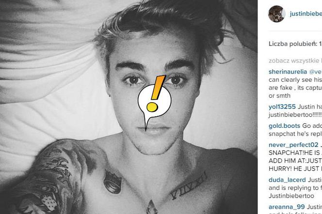 Kolczyk w nosie Justina Biebera