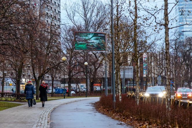 Zielona Marszałkowska między placem Bankowym a ul. Królewską